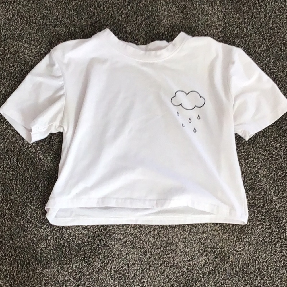 White crop top, great material